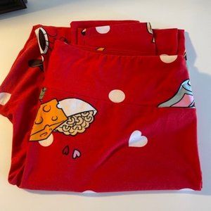 LuLaRoe Plus Size Leggings TC2 Food